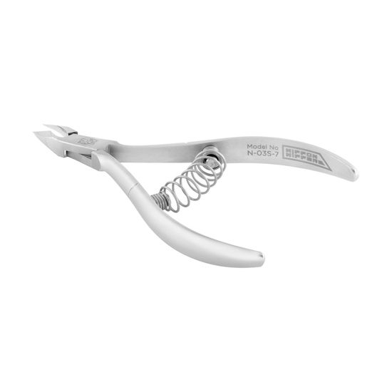 Кусачки для кутикулы Nippon Nippers лезвие 7 мм. спиральная пружина, матовые N-03S-7
