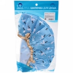 Шапочка для душа «Ультрамарин - Flamingo», микс 4 цвета, d-24 см (двухсторонняя, внутренний слой EVA)