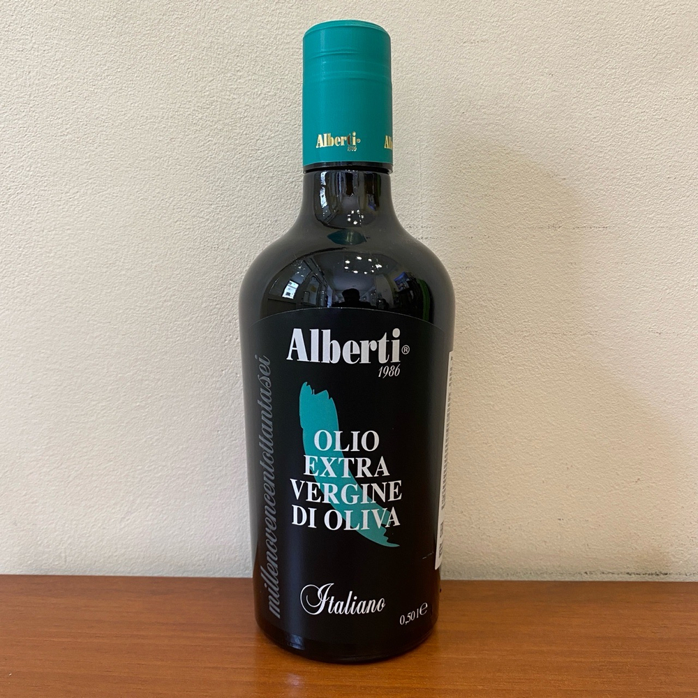 Оливковое масло Albеrti Extra Virgin 0,5 литра в жестяной банке-канистре, Италия
