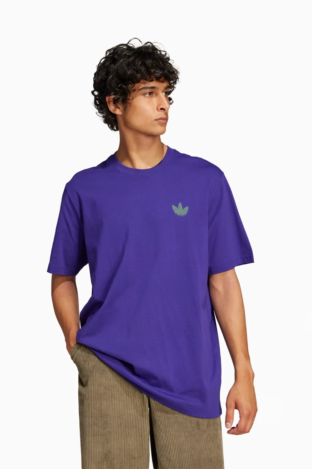 Футболка adidas Skeleton Back Tee - фиолетовый