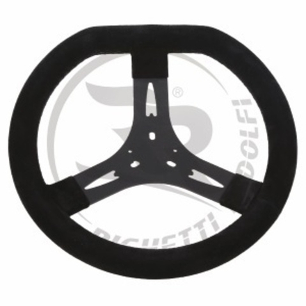 Руль RR со срезом 320мм черный