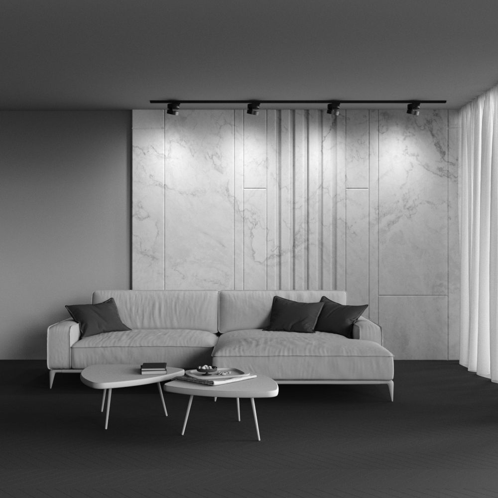 Трековый светильник для однофазного шинопровода светодиодный Maytoni Unity Onda TR007-1-18W3K-B4K