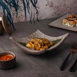 Блюдо прямоугольное 18*17 см h6,5 см Brown Untouched Taiga P.L. Proff Cuisine [1]