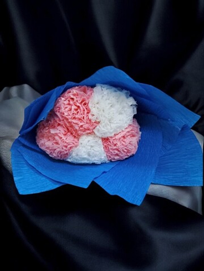 Букет искусственных цветов пионы ручная работа