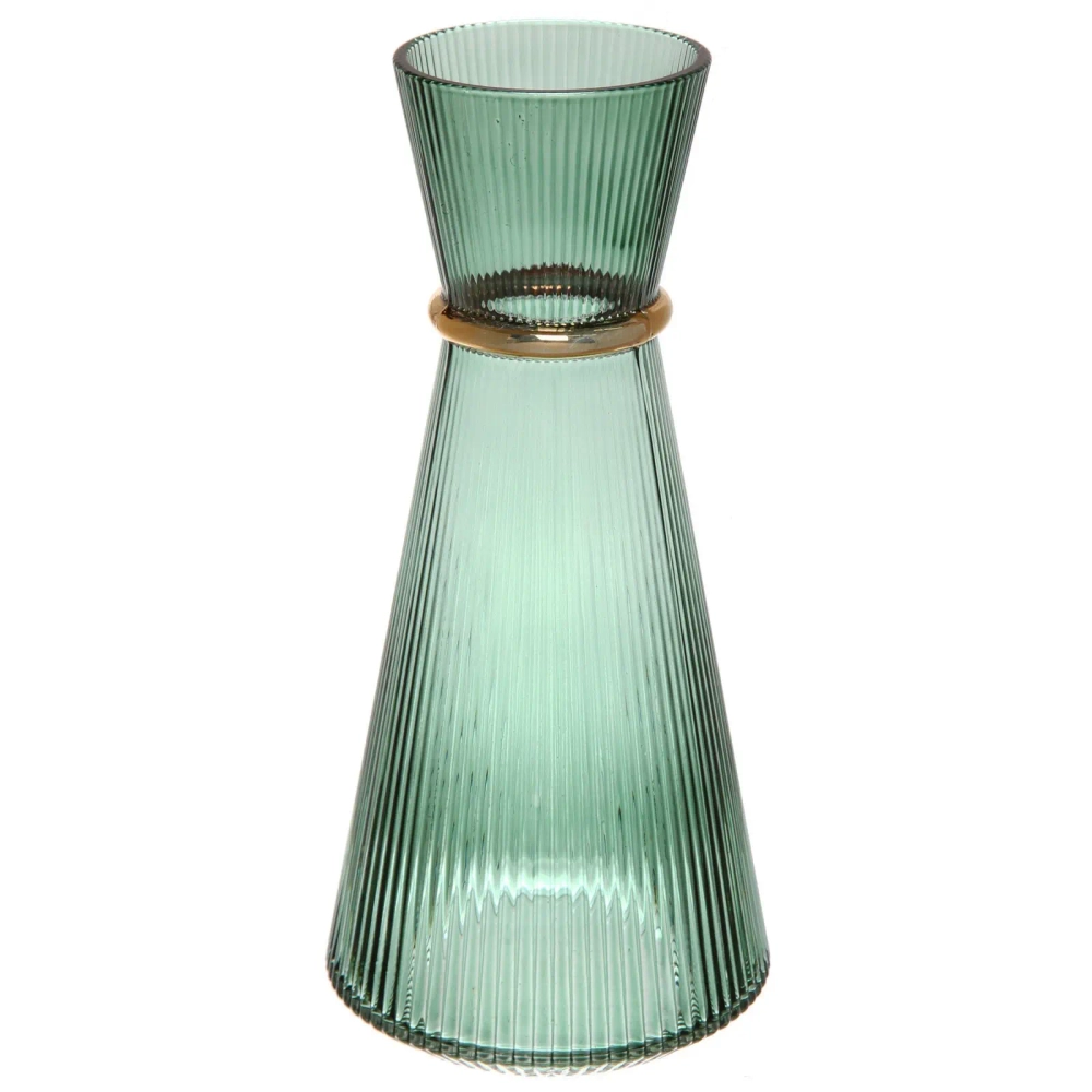 Ваза стеклянная «VIVALDI» 1350мл, зеленая