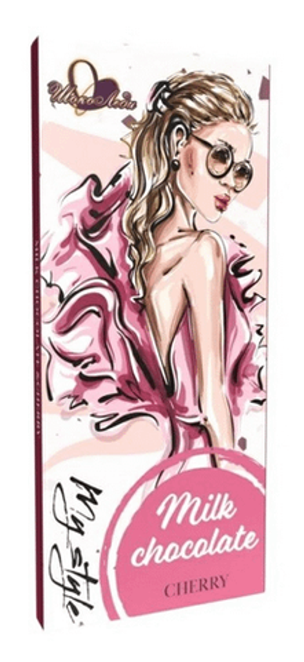 Шоколад молочный Шоколеди с кусочками Вишни 80г