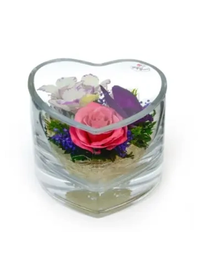 натуральные цветы в стекле, вакуум 01.11