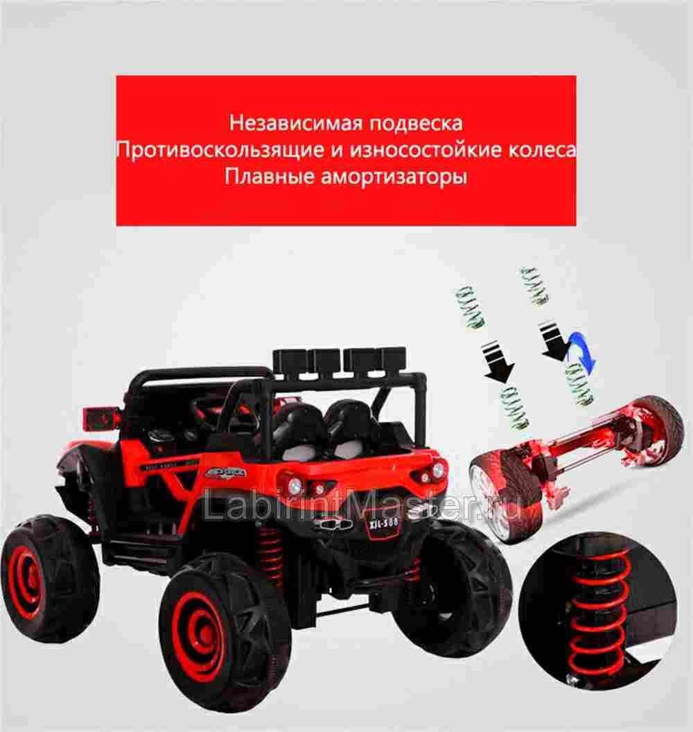 Детский электромобиль "XJL-588" красный