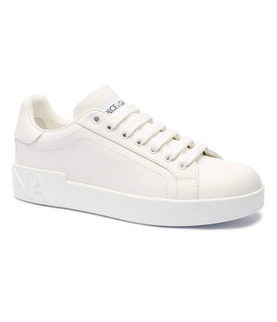 Кожаные кроссовки Dolce & Gabbana - белый(CK1544 A1065)