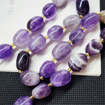 Аметист, крупная галтовка, 10-15 мм, камни овалы бочонки, штучно