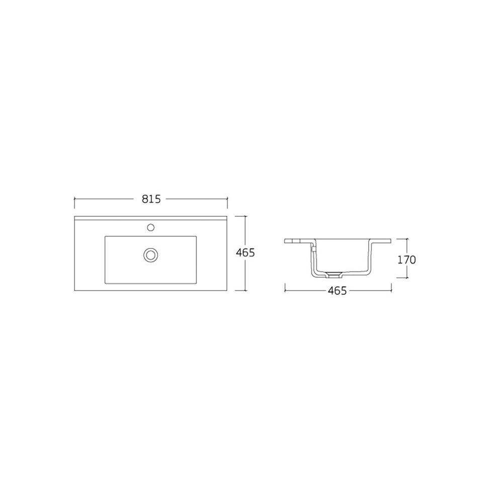 Раковина Vincea VBS-13980 керамическая, цвет белый