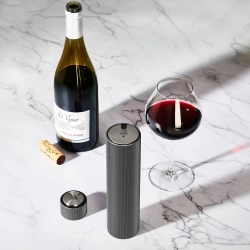 Peugeot Электрический штопор Reverse Master of Wine + набор насосов черный