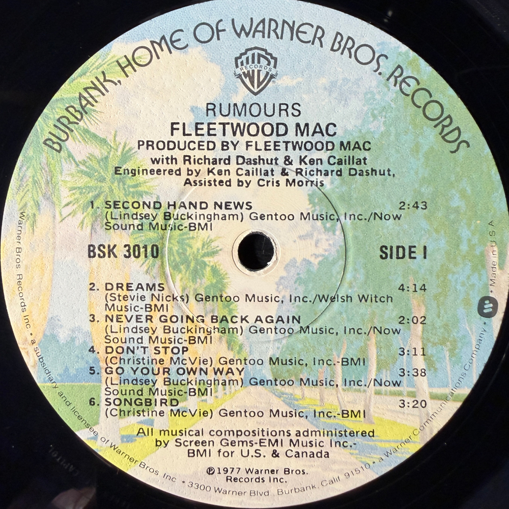 Fleetwood Mac ‎– Rumours (США 1977г.)