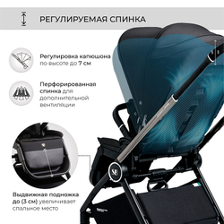 Детская коляска Sweet Baby Elegante 3 в 1 Chrome Black