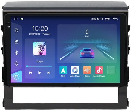 Магнитола для Toyota Land Cruiser 200 2016-2021 (отдельный экран климата) - Parafar PF567U2K Android 11, QLED+2K, ТОП процессор, 8Гб+128Гб, CarPlay, SIM-слот