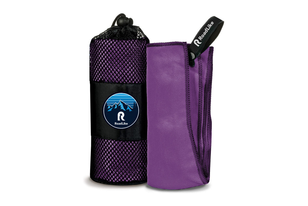 Полотенце спортивное охлаждающее RoadLike Camp 70*140 см черника