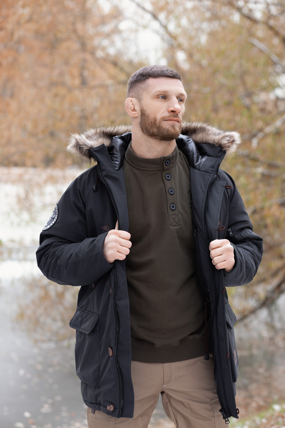 Куртка-Парка Варгградъ мужская тёмно-серая «Русколань»