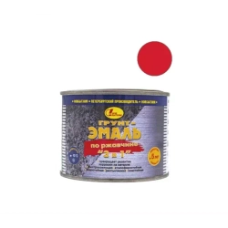 Грунт-эмаль на ржавчину 3 в 1 Новбытхим красная 0,4 л