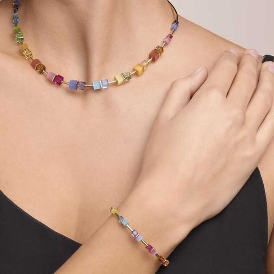 Браслет Coeur de Lion Multicolor Rainbow-Gold 5020/30-1535 цвет мультиколор