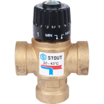 Термостатический клапан 3/4 ВР 20-43* KV1.6 STOUT