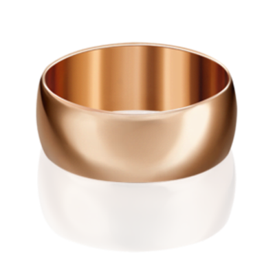 Обручальное кольцо из красного золота 01-4450-00-000-1110-11