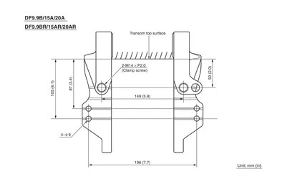4х-тактный лодочный мотор SUZUKI DF9.9BRS
