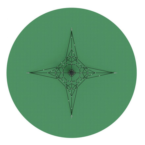 Игровая сетка Пирамида (на резиновое покрытие) СК 2.05.04-РК