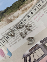 Подвеска серебристая мятая в форме сердца