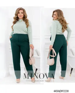 Брюки 2230-темно-зеленый Minova