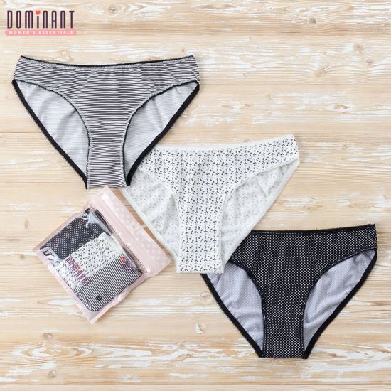 Трусики женские DOMINANT 35000-9, BIKINI, 3 шт. в уп.