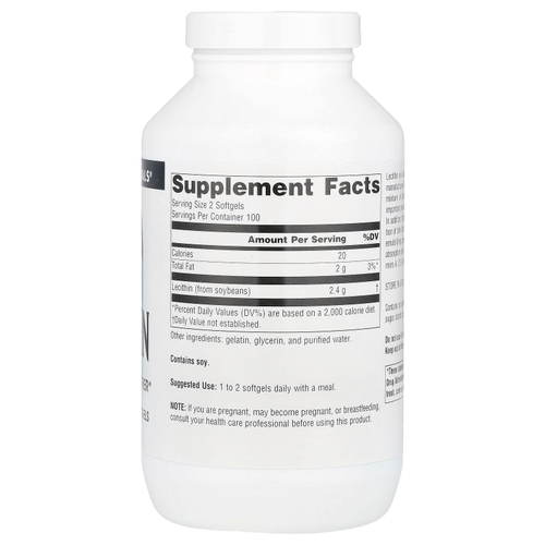 Source Naturals, лецитин, 1200 мг, 200 мягких таблеток