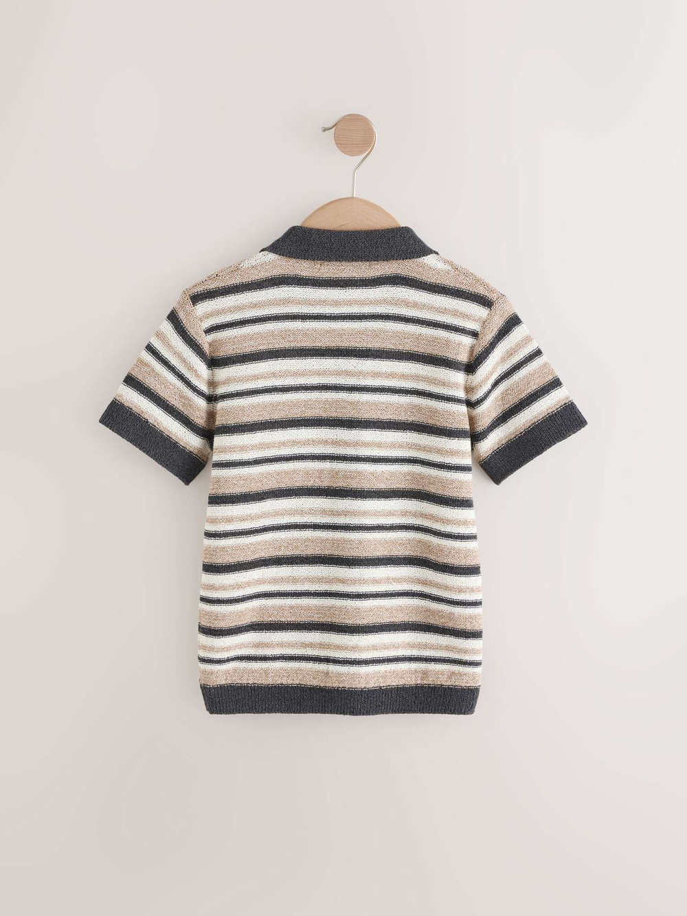 Кардиган с коротким рукавом Next AA8-960, Бежевый, Серый