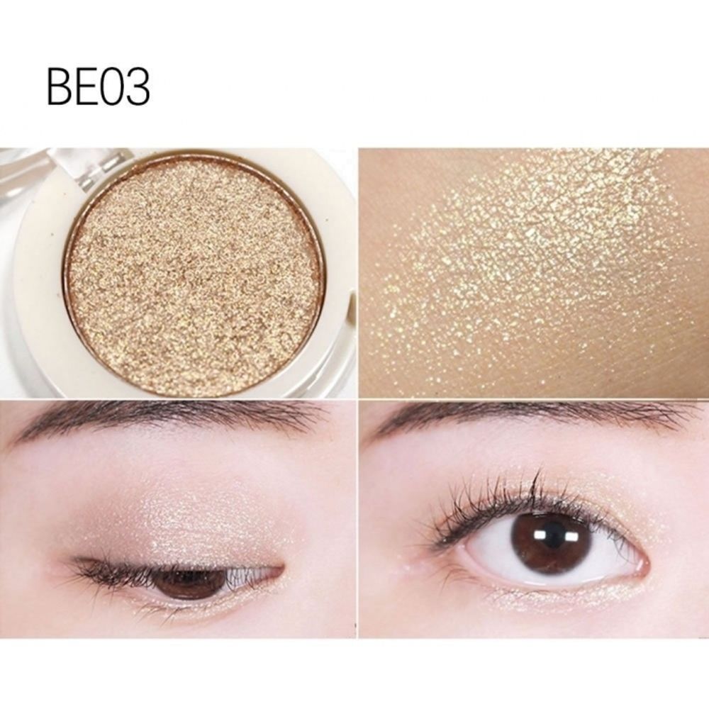 The Saem Тени для век с глиттером Saemmul Single Shadow Glitter BE03, 1,6гр