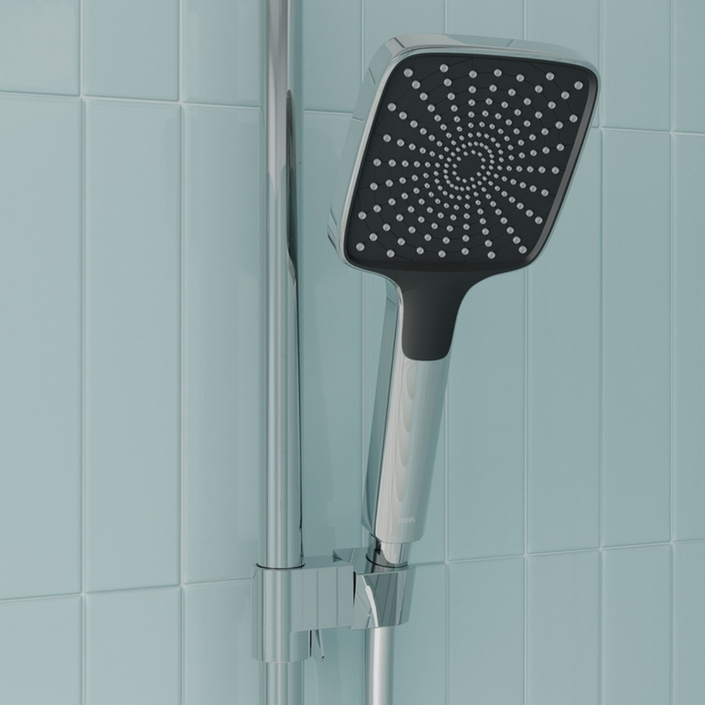 Душевая система 35к IDDIS PARSB3Fi06 "Parker" лейка "Тропический душ" ХРОМ