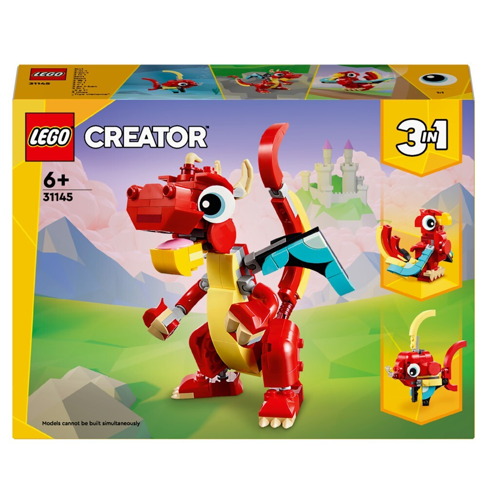 LEGO Creator — Красный дракон 3 в 1 31145 / артикул   31145  / GTIN 5702017584942