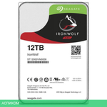 Жесткий диск Seagate 12TB SATA3-600 Ironwolf (ST12000VN0008)