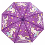 Зонт детский полуавтомат «Ultramarine - Единорожек на луне», 8 спиц, d-85см, длина в слож. виде 68см ●