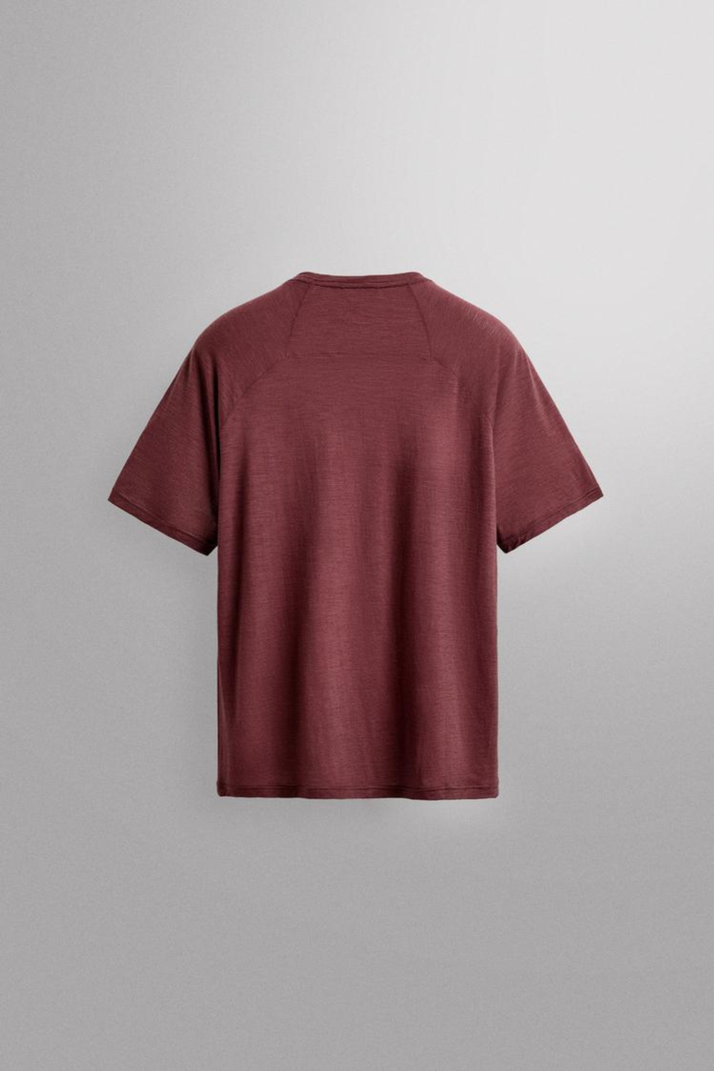 ZARA ЖАККАРДОВАЯ ФУТБОЛКА В ПОЛОСКУ С ШЕРСТЬЮ, ЦВЕТ РОЗОВОГО ДЕРЕВА