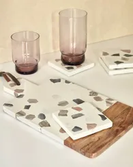 Доска разделочная Temira из терраццо и дерева