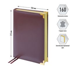 Недатированный ежедневник Delucci А5 160 листов коричневый (299154) 7