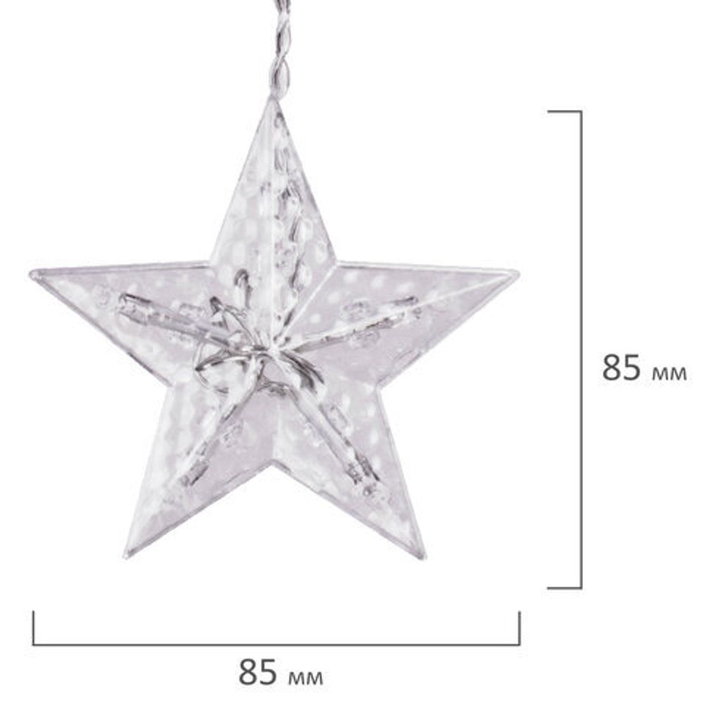 Электрогирлянда-занавес комнатная "Фигурки", 3х1 м, 120 LED, тёплый белый, 220 V, контроллер, ЗОЛОТАЯ СКАЗКА, 591361