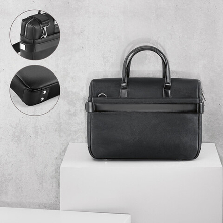 EMPIRE SUITCASE II. Представительский портфель из искусственной кожи для ноутбука 15.6"