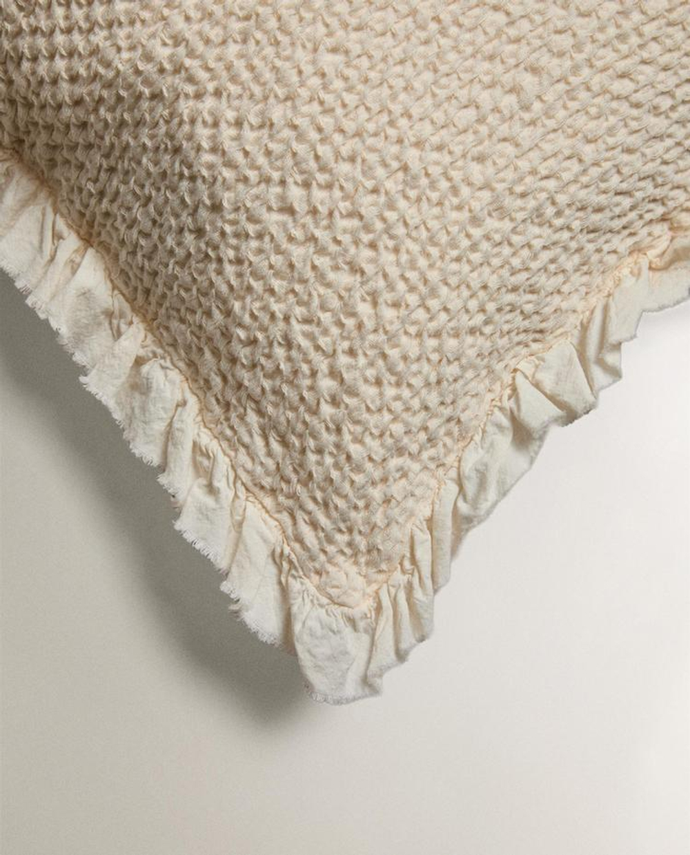 ZARA HOME ДЕТСКАЯ ХЛОПКОВАЯ НАВОЛОЧКА, ЭКРЮ