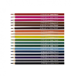 Карандаши цветные Yalong 18 цв., "Этюд" деревянные, трехгранные, заточенные, грифель 3.0 мм, картон. уп., европодвес