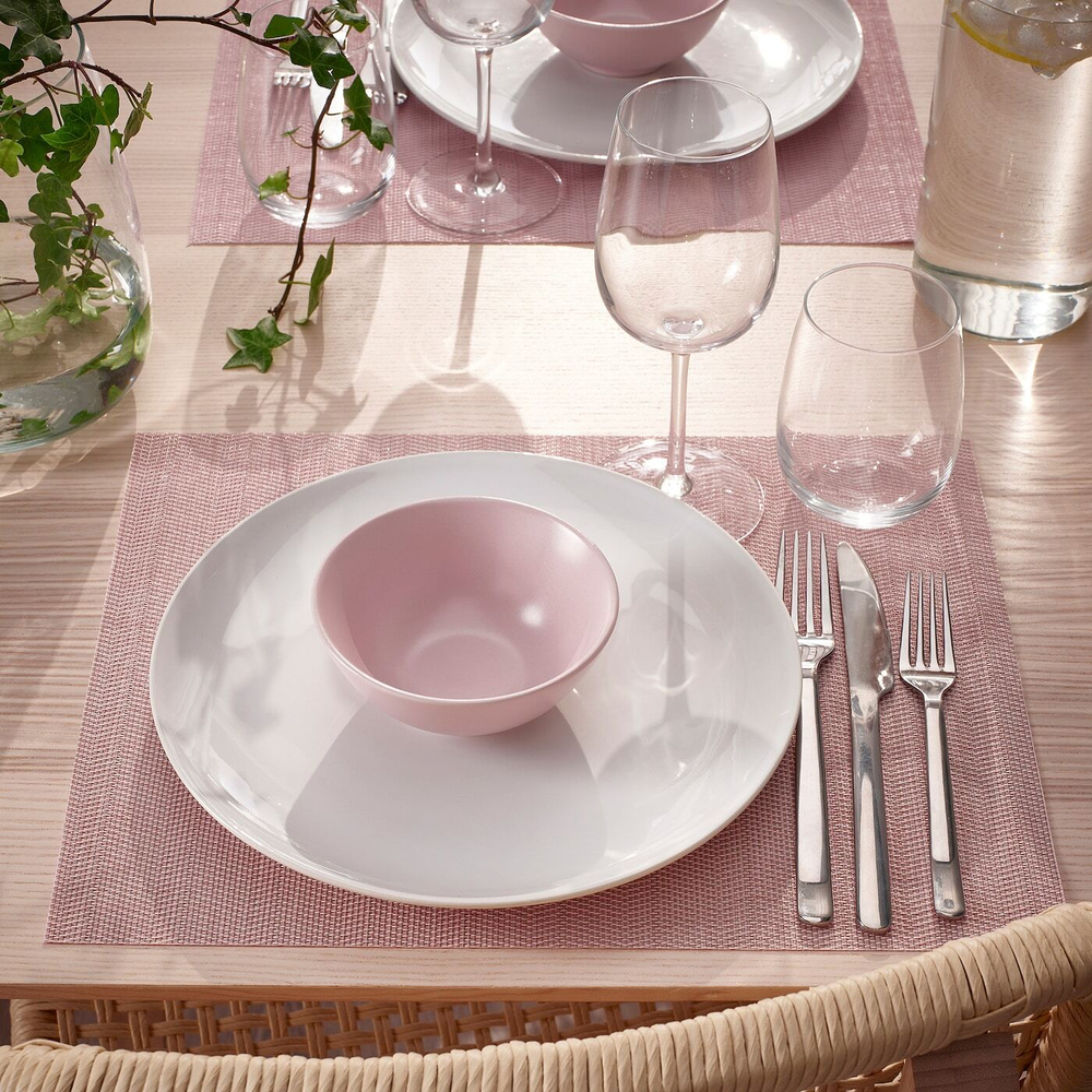 IKEA FLYGFISK  (ИКЕА ФЛЙГФИСК)  -  Коврик, светло-розовый, 38x30 см