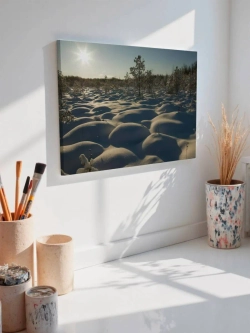 Картина на стену 40 X 50 Зимний пейзаж