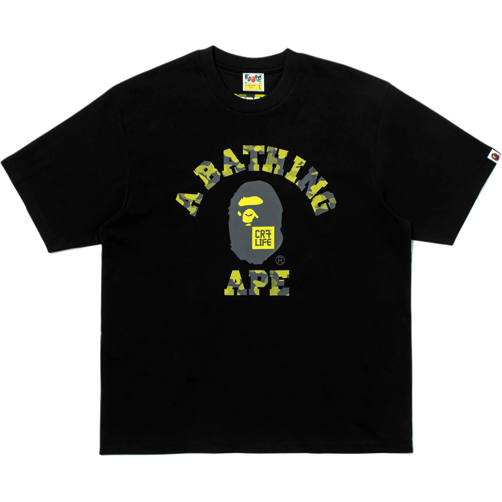 A Bathing Ape Bathing Ape Cr7 Life Футболка Regular Sleeve Bap Ss26 104 черный