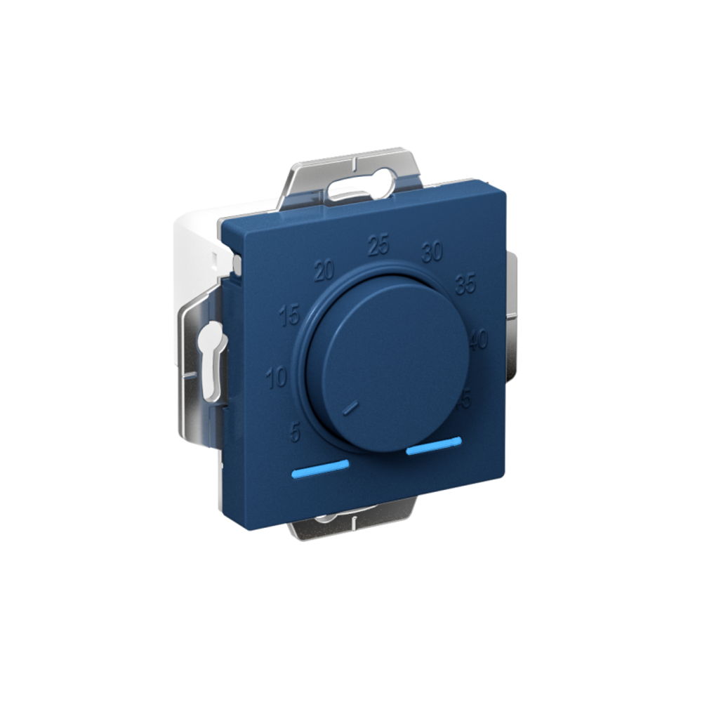 Термостат теплого пола электронный AtlasDesign 10А с датчиком механизм аквамарин SE ATN001135