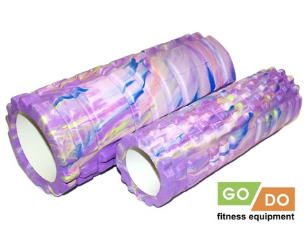 Валик-матрёшка для йоги полый жёсткий GO DO :YJ-5008-2  (Фиолетовый)
