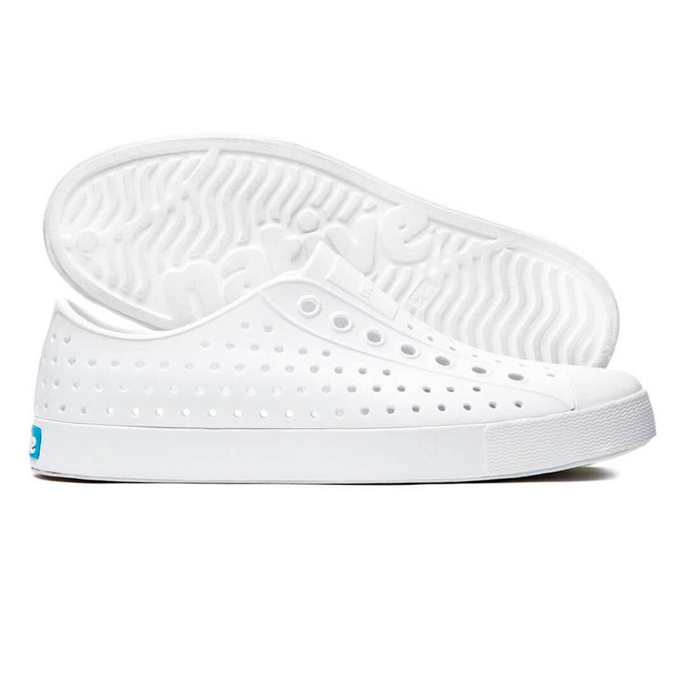 Резиновые кеды Native Jefferson Shell White / Shell White белые